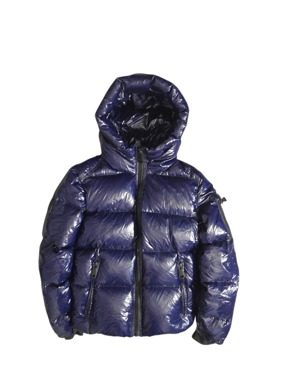 SAM. New York Parker Hooded Down Puffer Jacket Lacquered Navy Boys Size 14